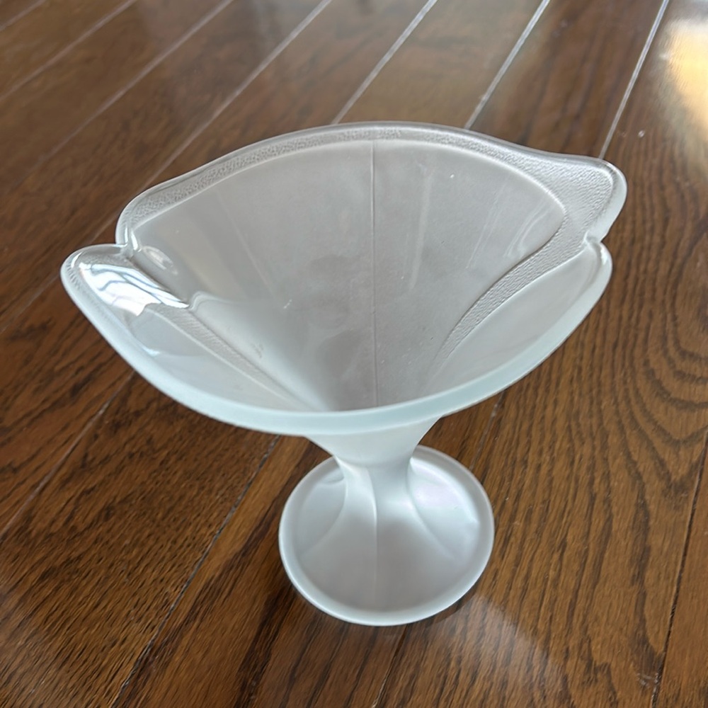 Frosted Glass Candy/Other Dish- Excellent New Condition